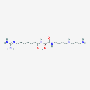 molecular formula C18H39N7O3 B1211494 Methyldeoxyspergualin 