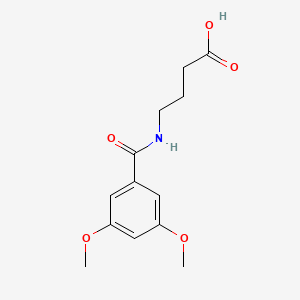 molecular formula C13H17NO5 B12114942 4-[(3,5-Dimethoxybenzoyl)amino]butanoic acid CAS No. 926255-11-0