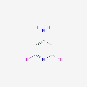 molecular formula C5H4I2N2 B12115025 4-Amino-2,6-diiodopyridine 