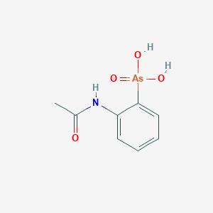 molecular formula C8H10AsNO4 B12115057 Arsonic acid, [2-(acetylamino)phenyl]- CAS No. 54599-07-4