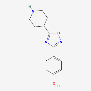 4-(5-(Piperidin-4-yl)-1,2,4-oxadiazol-3-yl)phenol