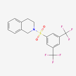 2-{[3,5-Bis(trifluoromethyl)phenyl]sulfonyl}-1,2,3,4-tetrahydroisoquinoline