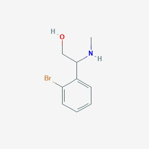 molecular formula C9H12BrNO B12115130 2-(2-Bromophenyl)-2-(methylamino)ethanol 