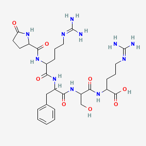 molecular formula C29H45N11O8 B12115159 (Pyr1)-Opiorphin 