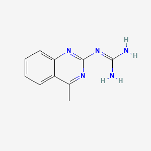 B1211517 N-(4-methylquinazolin-2-yl)guanidine CAS No. 716-11-0