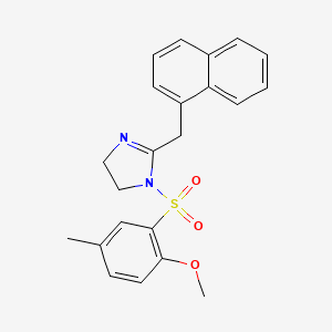 1-[(2-Methoxy-5-methylphenyl)sulfonyl]-2-(naphthylmethyl)-2-imidazoline