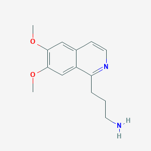 3-(6,7-Dimethoxyisoquinolin-1-yl)propan-1-amine