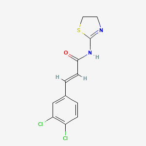 3-(3,4-dichlorophenyl)-N-(4,5-dihydro-1,3-thiazol-2-yl)acrylamide