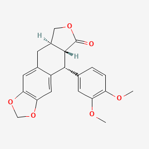 molecular formula C21H20O6 B1211524 5'-去甲氧基脱氧鬼臼毒素 CAS No. 63700-40-3