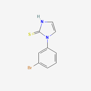 molecular formula C9H7BrN2S B12115241 Imidazole-2-thiol, 1-(m-bromophenyl)- CAS No. 25372-22-9