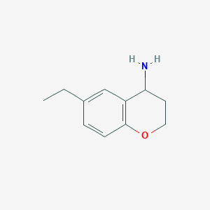 molecular formula C11H15NO B12115243 6-Ethylchroman-4-amine 