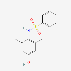 molecular formula C14H15NO3S B1211525 N-(4-hydroxy-2,6-dimethylphenyl)benzenesulfonamide 