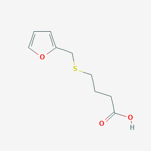 molecular formula C9H12O3S B12115276 Butanoic acid, 4-[(2-furanylmethyl)thio]- CAS No. 1152573-90-4