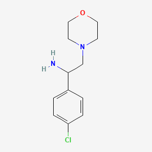 [1-(4-Chlorophenyl)-2-(morpholin-4-yl)ethyl]amine