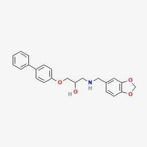 1-{[(2H-1,3-benzodioxol-5-yl)methyl]amino}-3-{[1,1'-biphenyl]-4-yloxy}propan-2-ol