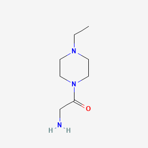 molecular formula C8H17N3O B12115328 2-Amino-1-(4-ethylpiperazin-1-yl)ethan-1-one 