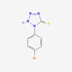 molecular formula C7H5BrN4S B1211533 1-(4-Bromophenyl)-5-mercapto-1,2,3,4-tetrazole CAS No. 22347-29-1