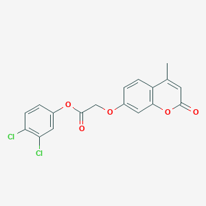 3,4-dichlorophenyl [(4-methyl-2-oxo-2H-chromen-7-yl)oxy]acetate