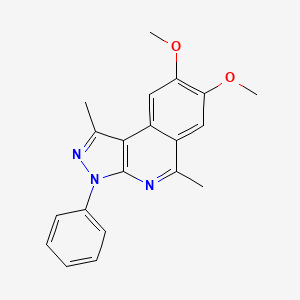 7,8-Dimethoxy-1,5-dimethyl-3-phenylpyrazolo[3,4-c]isoquinoline