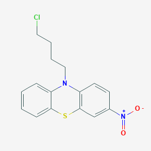 molecular formula C16H15ClN2O2S B1211539 10-(4-Chlorobutyl)-3-nitrophenothiazine 