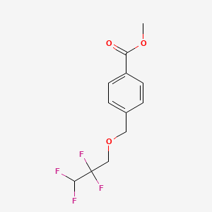 molecular formula C12H12F4O3 B12115416 Methyl 4-[(2,2,3,3-tetrafluoropropoxy)methyl]benzoate 