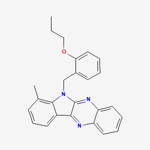 7-methyl-6-(2-propoxybenzyl)-6H-indolo[2,3-b]quinoxaline