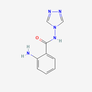 molecular formula C9H9N5O B12115423 2-amino-N-4H-1,2,4-triazol-4-ylbenzamide 