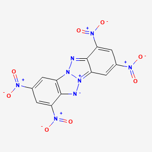 molecular formula C12H4N8O8 B1211543 6H-Benzotriazolo[2,1-a]benzotriazol-5-ium, 1,3,7,9-tetranitro-, inner salt CAS No. 25243-36-1