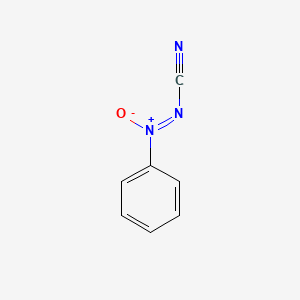 molecular formula C7H5N3O B1211549 Phenylazoxycyanide CAS No. 54797-20-5