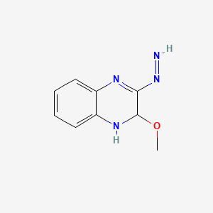 molecular formula C9H10N4O B12115503 (3-Methoxy-3,4-dihydroquinoxalin-2-yl)diazene 