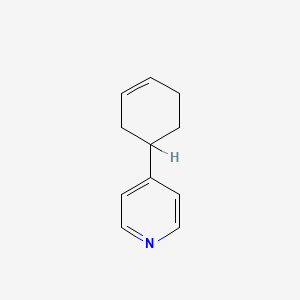 molecular formula C11H13N B1211556 Pyridine, 4-(3-cyclohexen-1-yl)- CAS No. 70644-46-1