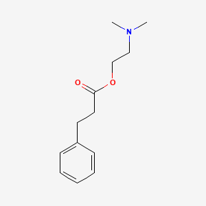 molecular formula C13H19NO2 B1211557 3-Phenylpropanoic acid 2-(dimethylamino)ethyl ester 
