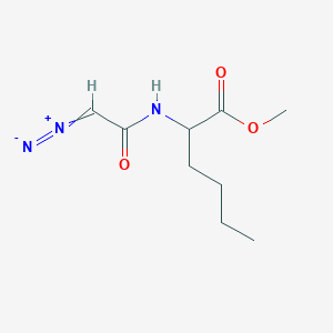 molecular formula C9H15N3O3 B1211561 重氮乙酰基-DL-去亮氨酸甲酯 CAS No. 7013-09-4
