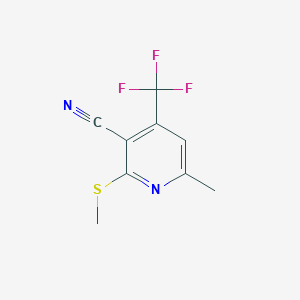 6-Methyl-2-(methylsulfanyl)-4-(trifluoromethyl)pyridine-3-carbonitrile