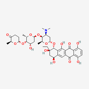 molecular formula C40H51NO15 B1211573 alpha(sub 2)-Rhodomycinone RDC CAS No. 86944-87-8