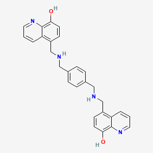 5,5'-(((1,4-Phenylenebis(methylene))bis(azanediyl))bis(methylene))bis(quinolin-8-ol)