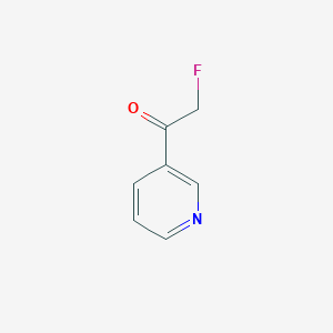 molecular formula C7H6FNO B121158 3-(α-氟乙酰)吡啶 CAS No. 155557-12-3