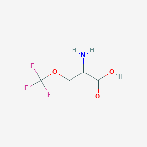 molecular formula C4H6F3NO3 B12115803 2-Amino-3-(trifluoromethoxy)propanoic acid 