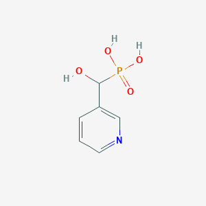 Phosphonic acid, (hydroxy-3-pyridinylmethyl)-