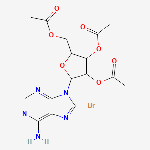 molecular formula C16H18BrN5O7 B1211590 8-Bromoadenosine 2',3',5'-triacetate CAS No. 15830-53-2