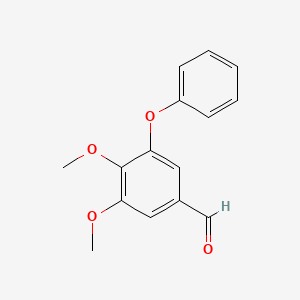 molecular formula C15H14O4 B12115932 3,4-Dimethoxy-5-phenoxybenzaldehyde CAS No. 4664-59-9