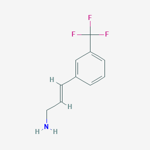 molecular formula C10H10F3N B12115963 2-Propen-1-amine, 3-[3-(trifluoromethyl)phenyl]- 