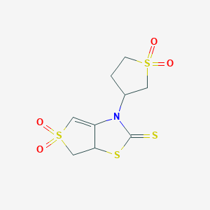 3-(1,1-dioxidotetrahydrothiophen-3-yl)-6,6a-dihydrothieno[3,4-d][1,3]thiazole-2(3H)-thione 5,5-dioxide