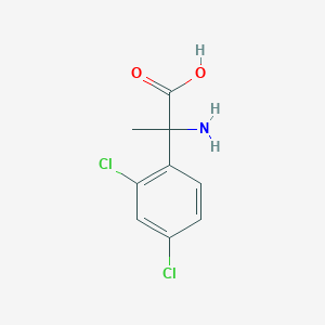 molecular formula C9H9Cl2NO2 B12115991 2-Amino-2-(2,4-dichlorophenyl)propanoic acid 