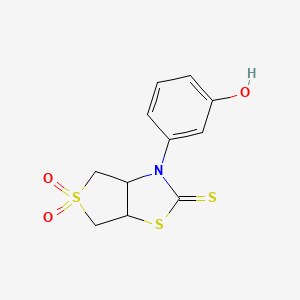 3-(3-hydroxyphenyl)tetrahydrothieno[3,4-d][1,3]thiazole-2(3H)-thione 5,5-dioxide