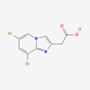 (6,8-Dibromoimidazo[1,2-a]pyridin-2-yl)acetic acid