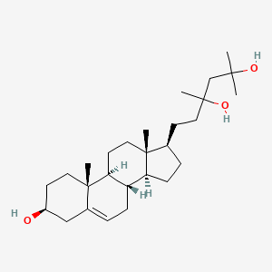 molecular formula C27H46O3 B1211603 23,25-Dihydroxy-23-methyl-21-norcholesterol CAS No. 71848-98-1