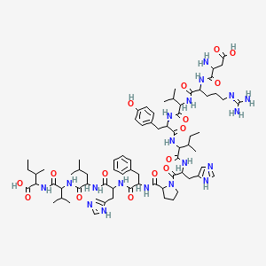 molecular formula C73H109N19O16 B12116052 Angiotensin I, 5-L-isoleucine-10a-L-valine-10b-L-isoleucine- 