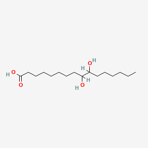 molecular formula C16H32O4 B1211606 9,10-Dihydroxyhexadecanoic acid CAS No. 29242-09-9