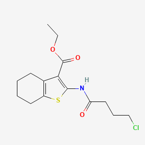 Ethyl 2-[(4-chlorobutanoyl)amino]-4,5,6,7-tetrahydro-1-benzothiophene-3-carboxylate